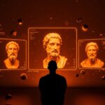 Fundador tech contemplativo inspirado en estoicismo aplicando principios de resiliencia emprendedora en liderazgo startup.