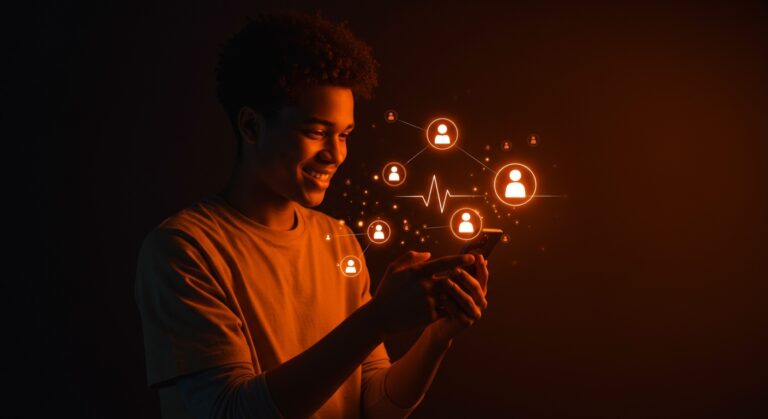 Apoyo emocional en redes sociales disminuye ansiedad en adultos jóvenes según estudio universitario.