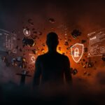 Ex director de L3Harris condenado por vender herramientas de hacking en un entorno que simboliza riesgos legales y ciberseguridad.