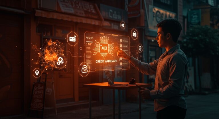 Crédito para micronegocios en América Latina mediante fintech e inteligencia artificial impulsando inclusión financiera.