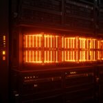 Visualización artística de FreeBSD Jails como contenedores virtuales en infraestructura DevOps destacando su papel pionero en tecnología de contenedores antes de Docker.