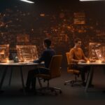 Startup tecnológica colaborando con Gemini 3.1 Pro de Google DeepMind, destacando IA multimodal y automatización avanzada.