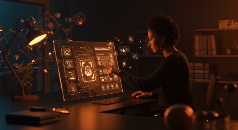 Creación de apps interactivas sin código con IA en un entorno tecnológico innovador, destacando la startup Gizmo y su modelo vibe-coded.