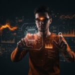 Fundador interactuando con modelo de IA GLM-5 de Z.ai para automatización y escalabilidad en startups tech.