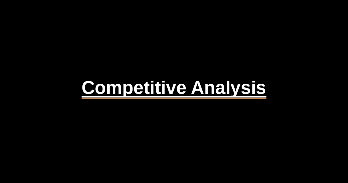 ¿Qué es Competitive Analysis? - Glosario Ecosistema Startup
