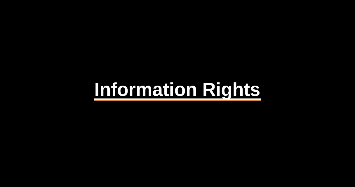 ¿Qué es Information Rights? - Glosario Ecosistema Startup