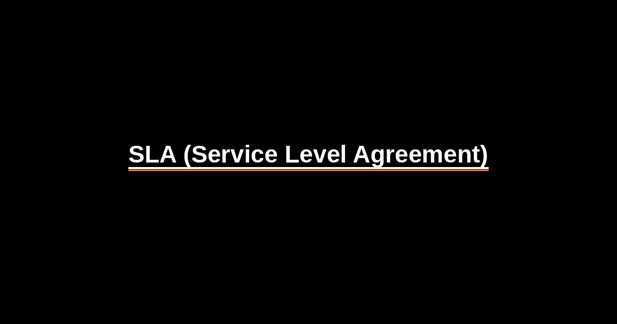 ¿Qué es SLA (Service Level Agreement)? - Glosario Ecosistema Startup