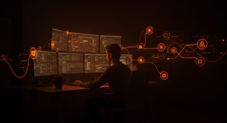 Automatización de procesos y supervisión de programas en startups tech con GNU Pies, destacado en infraestructura y gestión tecnológica.