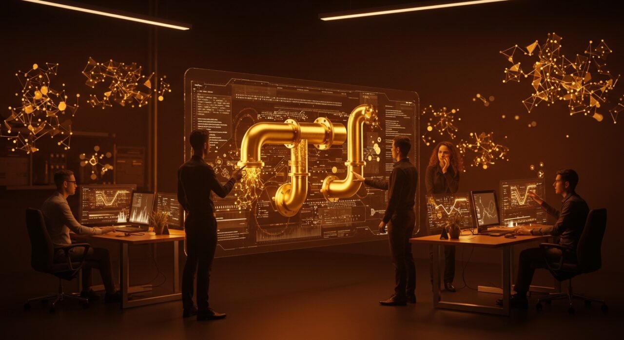 Golden pipelines de IA agentic automatizando la preparación de datos en tiempo real para soluciones empresariales.