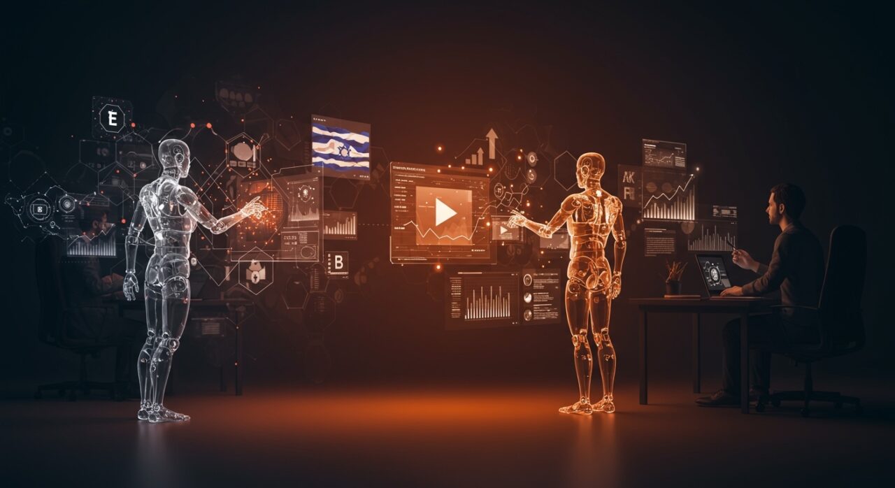 Entrenamiento de agentes de IA con video en startup israelí, destacando inversión Serie B y automatización empresarial.