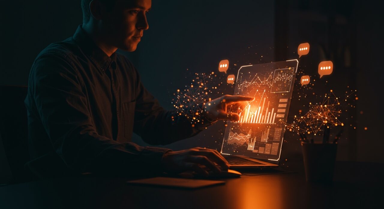 Innovadora plataforma Gushwork utilizando IA conversacional para transformar la prospección B2B y captar leads con tecnología avanzada.