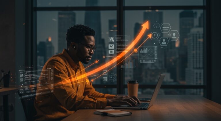 Senior product designer coding en Nueva York para fintech Hadrius, destacando la tendencia de diseñadores que programan en startups Y Combinator.