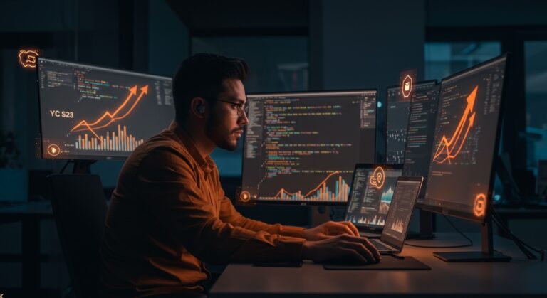 Ingeniero full stack trabajando en una startup de Silicon Valley con financiación Serie A, destacando oportunidades y tecnología vanguardista.