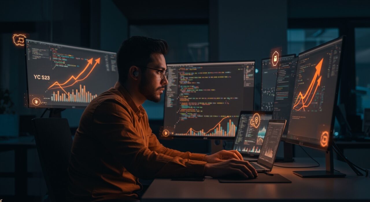 Ingeniero full stack trabajando en una startup de Silicon Valley con financiación Serie A, destacando oportunidades y tecnología vanguardista.