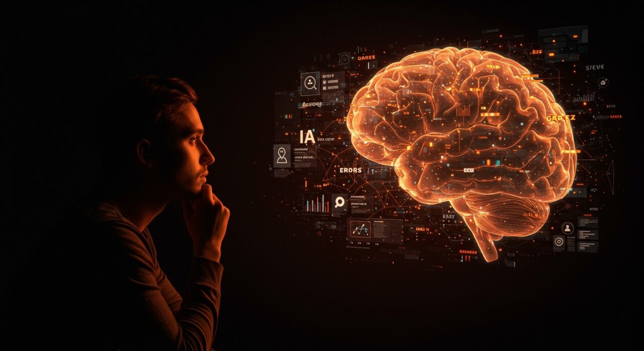 Fundador tech observando errores de IA que afectan la accesibilidad tecnológica en 2026, ilustrando desafíos en herramientas de inteligencia artificial.