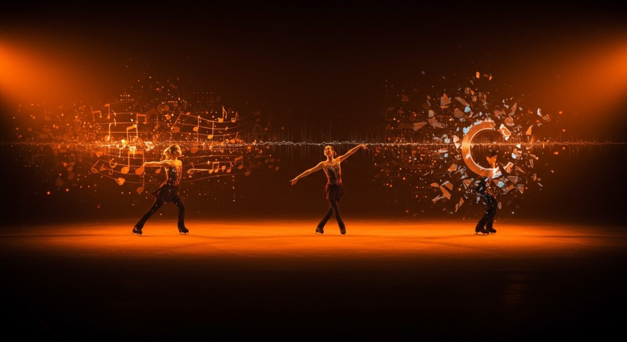 Patinadores checos usando música generada por IA enfrentando polémica de plagio en Olimpiadas 2026, una reflexión sobre ética y responsabilidad en startups tecnológicas.