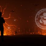 Representación editorial de Anthropic rechazando el uso militar de inteligencia artificial frente al Departamento de Defensa de USA, simbolizando el dilema ético en tecnología y regulación IA.