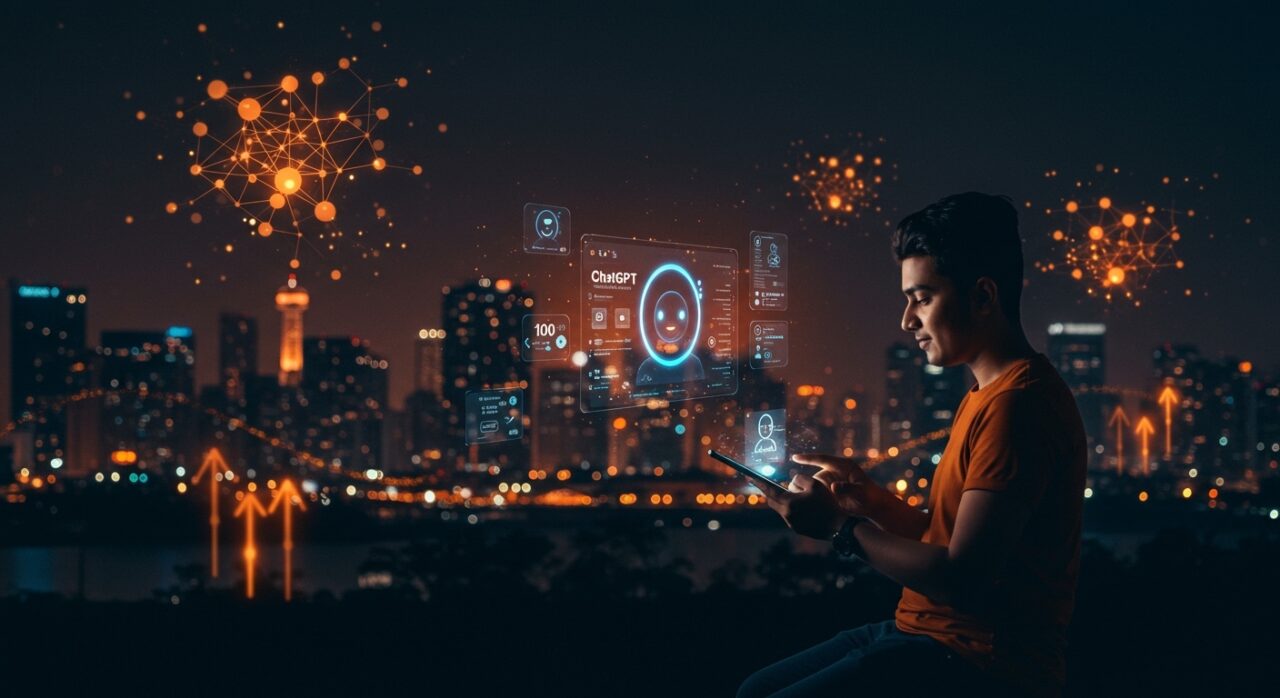 Milestone de 100 millones de usuarios de ChatGPT en India con integración de IA y tendencias de edtech, impacto para startups latinoamericanas.