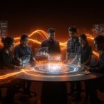 Startups deep tech colaborando con soporte de capital de riesgo estatal en India para impulsar innovación tecnológica y manufactura.