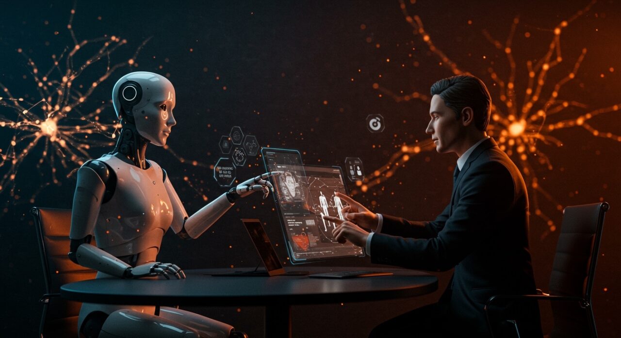 Colaboración entre agente IA empresarial Claude de Anthropic e Infosys, representando automatización y sistemas agentic en startups tecnológicas.