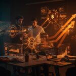 Convocatoria INNPACTA 2026 para startups B2B en Chile, mostrando colaboración e innovación digital en entorno tecnológico.