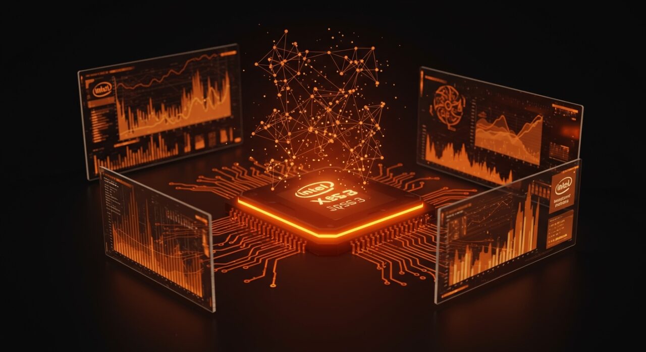 Intel XeSS 3 tecnología de upscaling con IA para Intel Arc GPUs y Core Ultra optimizando rendimiento gráfico.