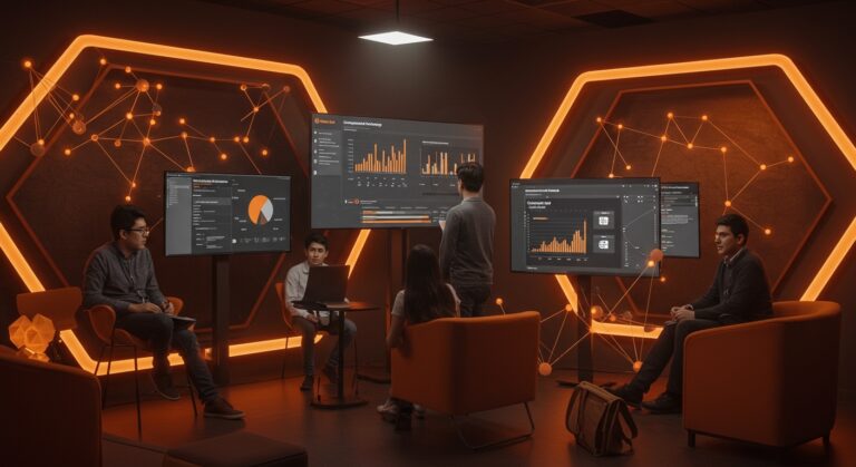 Equipos de startups capacitándose para postular a Startup Perú 13G con financiamiento de capital semilla en incubadora JAKU Emprende.