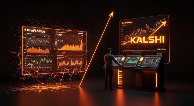 Mercados de predicción fintech con Kalshi superando a DraftKings en crecimiento de apuestas deportivas bajo nueva regulación federal.