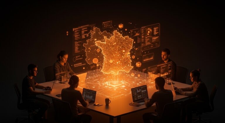 Colaboración de startups europeas en software open source representando soberanía digital y alternativa a Google Workspace.