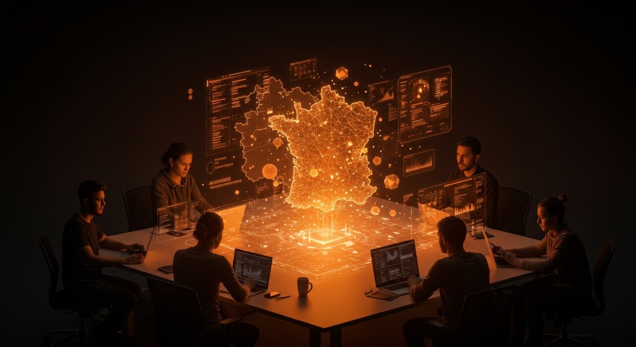 Colaboración de startups europeas en software open source representando soberanía digital y alternativa a Google Workspace.