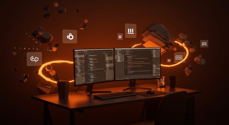 Estación de trabajo mostrando VS Code y terminal Linux en FreeBSD mediante Linuxulator, destacando compatibilidad Linux nativa.