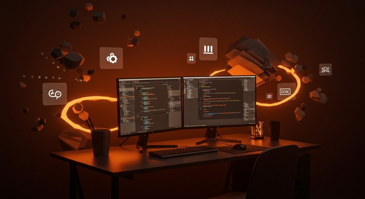 Estación de trabajo mostrando VS Code y terminal Linux en FreeBSD mediante Linuxulator, destacando compatibilidad Linux nativa.