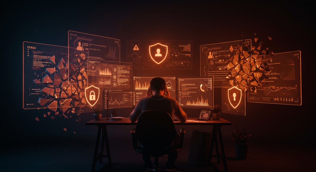 Desarrollador enfrentando vulnerabilidades de seguridad en plataformas low-code y IA tras exposición de datos de usuarios de Lovable.