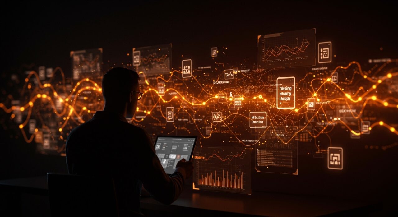 Fundador tecnológico analizando datos sobre expresiones compuestas faltantes que afectan el procesamiento de lenguaje natural y herramientas de IA.