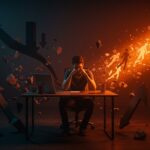 Fundador de startup enfrentando barreras de mezquindad que frenan la innovación y repelen talento tecnológico, en contexto de cultura startup y liderazgo.