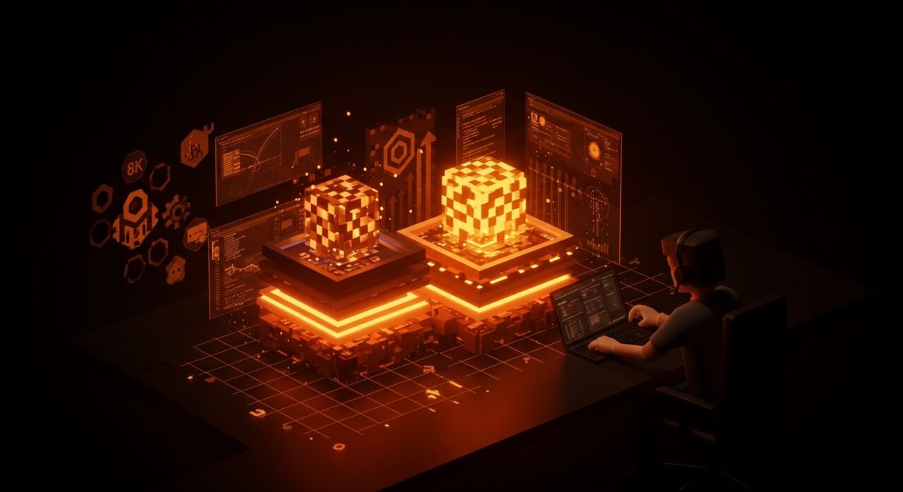 Transición de Minecraft de OpenGL a Vulkan mostrando optimización gráfica y escalabilidad en desarrollo tech.