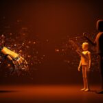 Imagen editorial que representa el movimiento #CancelChatGPT y el acuerdo de OpenAI con el Departamento de Defensa en el contexto de ética en inteligencia artificial.
