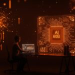 Founder interactuando con modelo de IA HyperNova 60B de Multiverse Computing, destacando innovación en inteligencia artificial comprimida de startup española.