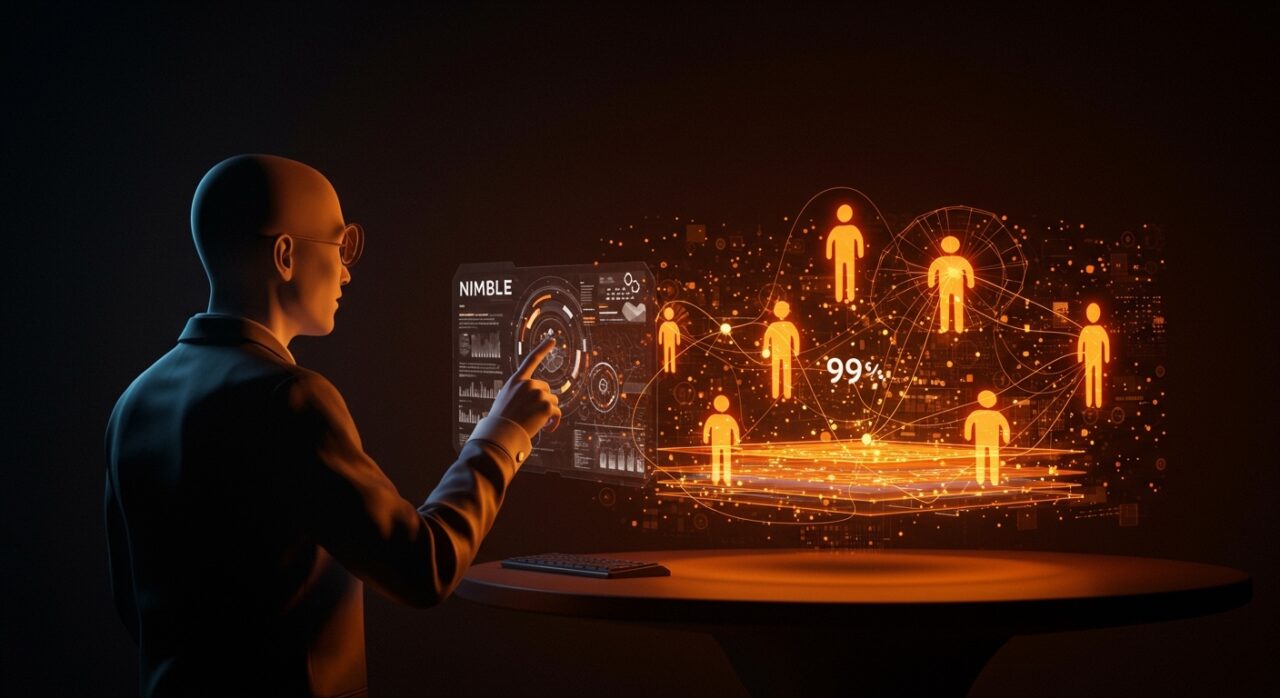 Plataforma de búsqueda agéntica de Nimble transformando datos web en información empresarial confiable con IA y alta precisión.