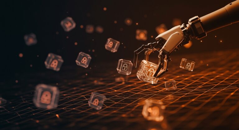 Representación visual del modelo NanoClaw para seguridad en agentes de IA mediante contenedores aislados y permisos mínimos en startups tecnológicas.