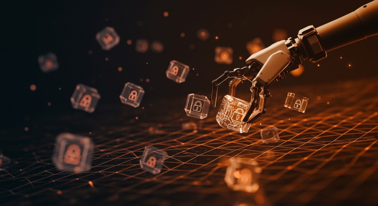 Representación visual del modelo NanoClaw para seguridad en agentes de IA mediante contenedores aislados y permisos mínimos en startups tecnológicas.