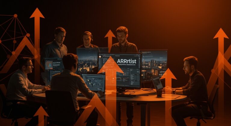 Colaboración en comunidad tech alemana destacando la adquisición de ARRtist por Nobel Recruitment y expansión del ecosistema startup.