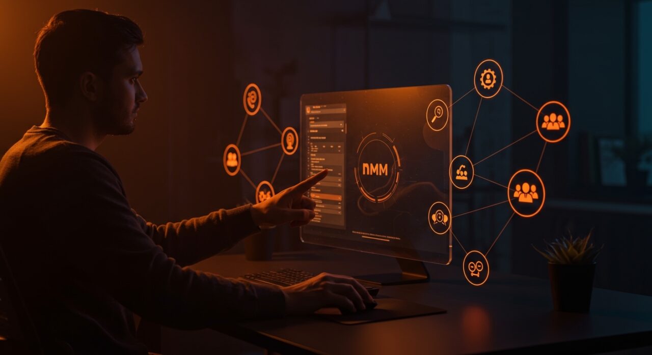 Interfaz moderna del navegador NPMX para npm registry en ecosistema startup con integración colaborativa y herramientas de desarrollo.