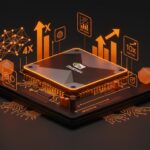 Nvidia Blackwell GPU destacada en tonos naranja y negro representando la reducción de costos en inferencia AI y optimización de infraestructura para startups.