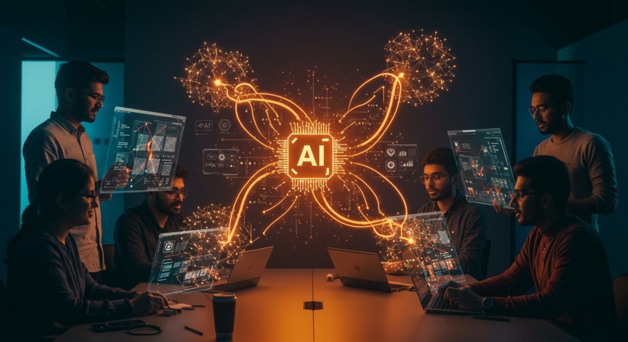 Colaboración de startups de IA en India impulsada por inversiones estratégicas de Nvidia y el ecosistema de venture capital.