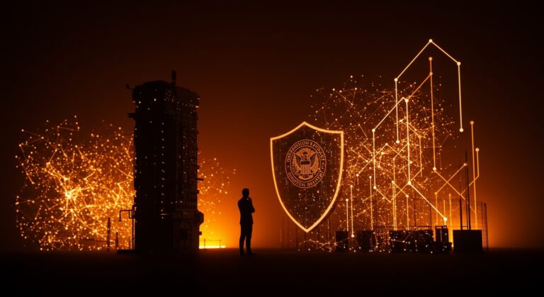 Colaboración OpenAI y Defensa representando ética y regulación en IA aplicada a la seguridad y tecnología.