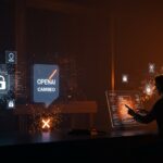 Conflicto legal de OpenAI sobre la marca Cameo con metáforas visuales de propiedad intelectual y startups tecnológicas en Ecosistema Startup.