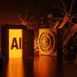 Imagen conceptual de la ronda histórica de financiación de OpenAI con $110 mil millones y participación de Amazon, Nvidia y SoftBank en el ecosistema startup de IA.