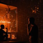 Expertos en inteligencia artificial evaluando críticamente la herramienta OpenClaw en un entorno digital innovador con estética de ecosistema startup.