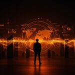 Silueta de líder frente a un horizonte digital que representa la inversión en startups deep-tech en Europa y sus desafíos estratégicos legales.